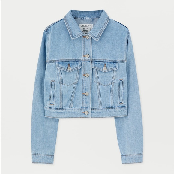 Pull&Bear Jackets & Blazers - **SOLD** Cropped Pull&Bear Denim Jacket